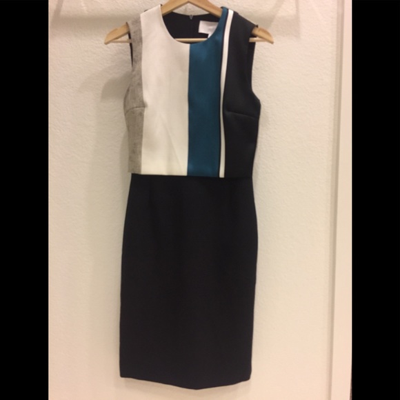 Sold Boss Hugo Boss Dastrina Stripe Dress Size 0 - Picture 2 of 8
